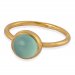 SOFIE RING AQUA FORGYLDT