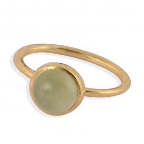 SOFIE RING LYS GRN FORGYLDT