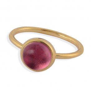 SOFIE RING KLAR PINK FORGYLDT