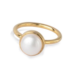 SOFIE RING PERLE FORGYLDT