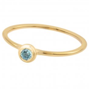 NOVA RING BL� FORGYLDT