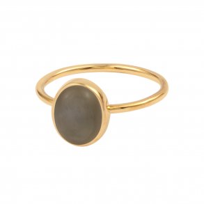 LUNA RING GR� FORGYLDT
