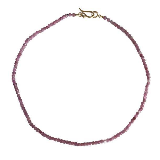 Halsk�de pink tourmalin