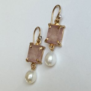 �reringe med jordb�r kvarts