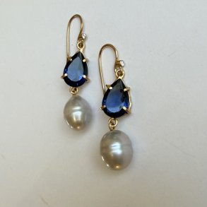 �reringe kongebl� kvarts og perler