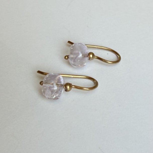 �reringe med pink ametyst