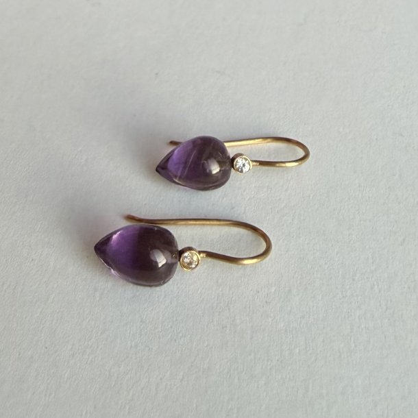 �reringe med lilla kvarts