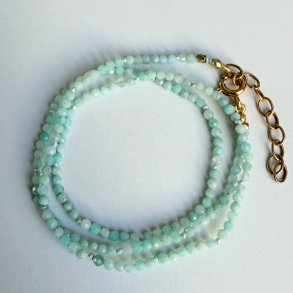 Halsk�de amazonite