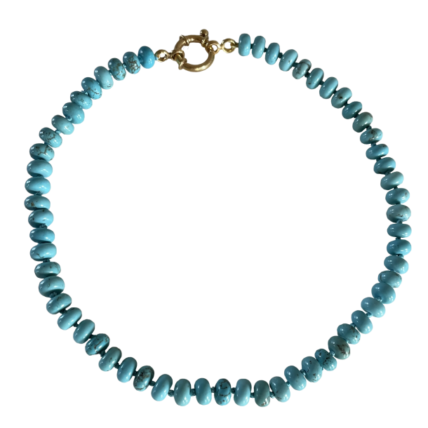 Halsk�de med tyrkis