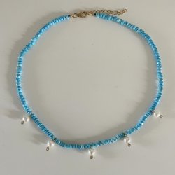 Halsk�de med tyrkis