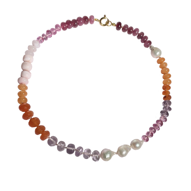 Halsk�de Rosa Orange