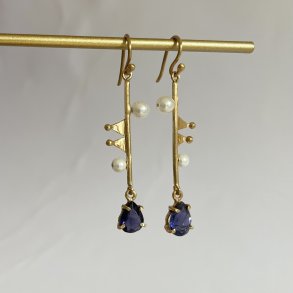 reringe Iolite og perler