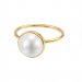 FREJA RING PERLE FORGYLDT