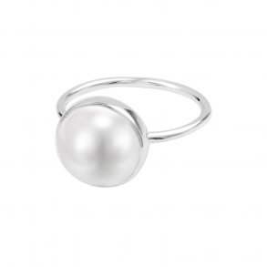 FREJA RING PERLE SLV