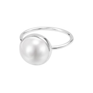 FREJA RING PERLE SLV